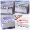 Handmade Crystal Flower Bracelet for Kids - Girlish Style, Perfect Gift for Best Friends