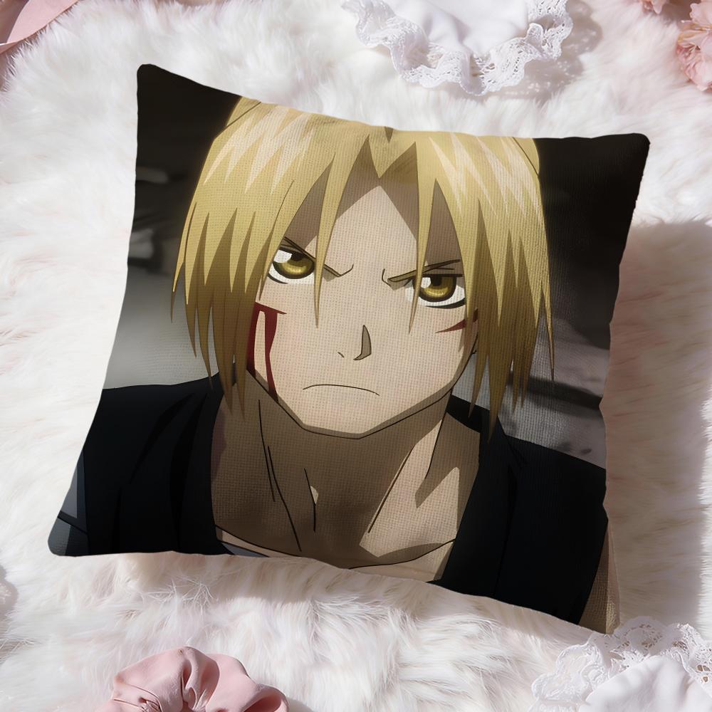 Funda de cojín FULLMETAL ALCHEMIST Premium Comfort reversible - Diseño dos en uno para cualquier habitación e interior del coche
