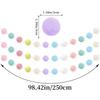 Pastel Pom Garland Hanging Easter Decorations Cute Rainbow Colorful Felt Ball Garland Baby Shower Birthday Party Supplies Favors