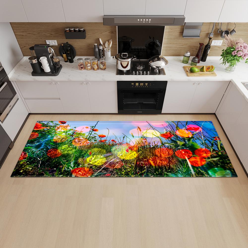 Nordic Kitchen Mat Porch Door Mat Living Room Bedroom Long Carpet Corridor Non-slip Floor Children's Carpet
