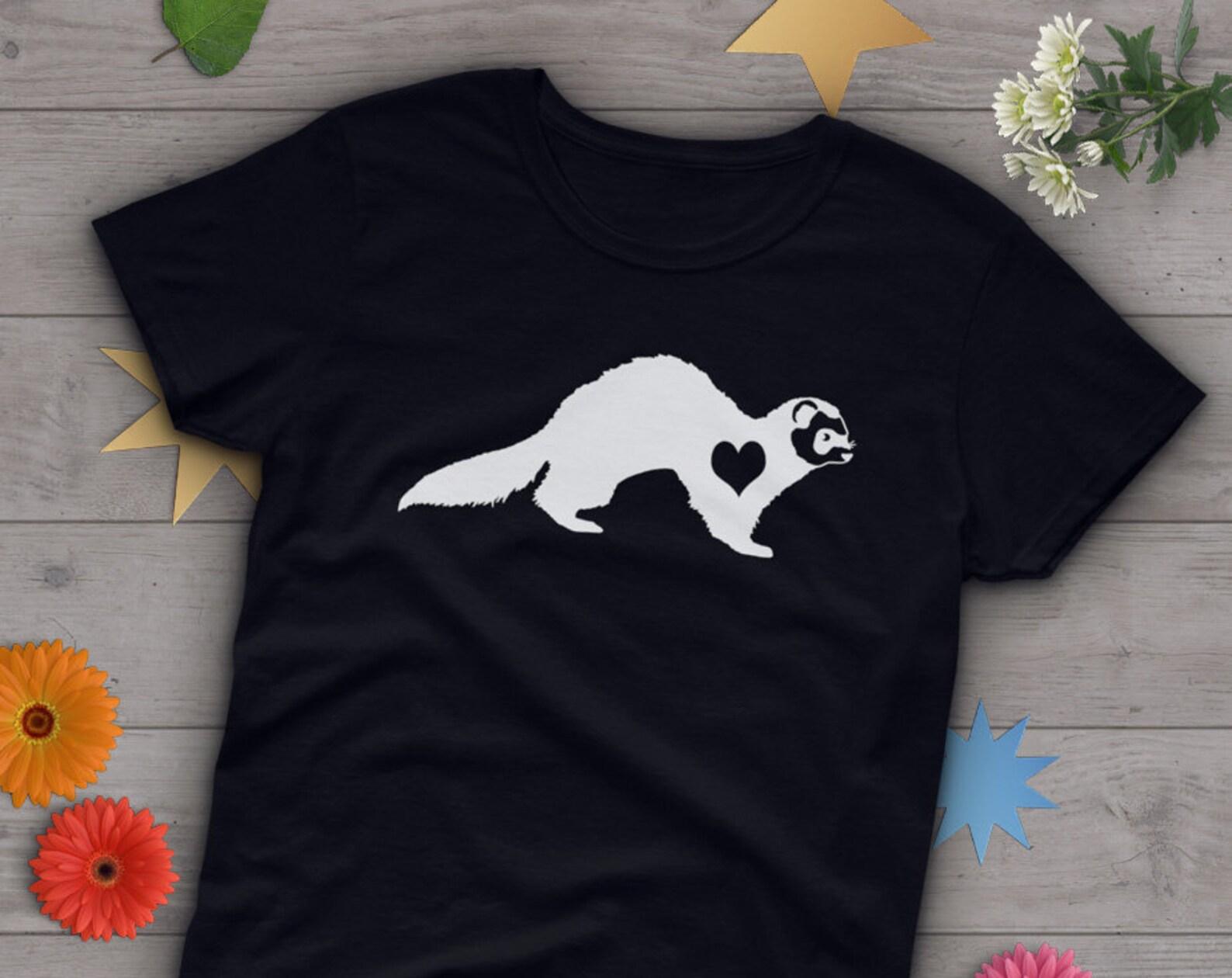 Ferret Shirt,  , Ferret Lover Gift, Cute Ferret Mom T-shirt, Ferret Lover Tshirt, Pet Graphic Tee, Tops, Birthday Gift for Him, Her 140