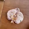 Dekorace na batoh Klíčenka s orchidejí Phalaenopsis Dárky Simulace Květinový přívěsek Taška