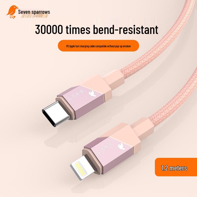 

Apple Fast Charging 30W PD Data Cable for iPhone 13/14 Pro and More Models 30W PD data cable розовый