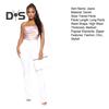 Jeans a Zampa da Donna Elasticizzati Bootcut a Campana Pantaloni Denim a Vita Alta Slimming Jeans con Tasche