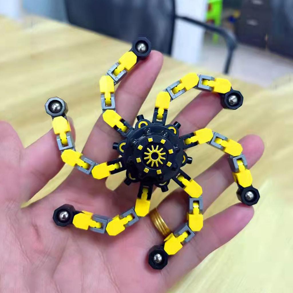 Deformable Robot Decompression Fingertip Toy DIY Deformable Robot Funny Sensory Fidget Toys for Kids Adults Anxiety Stress Relief Toy