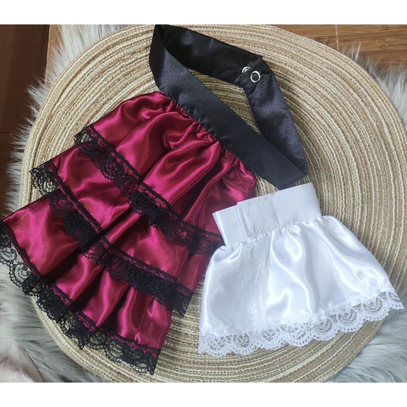 Layered Ruffle Detachable False Collar Tiered Pleated Neckwear Fake Cuffs Set Halloween Party Costume Accessories