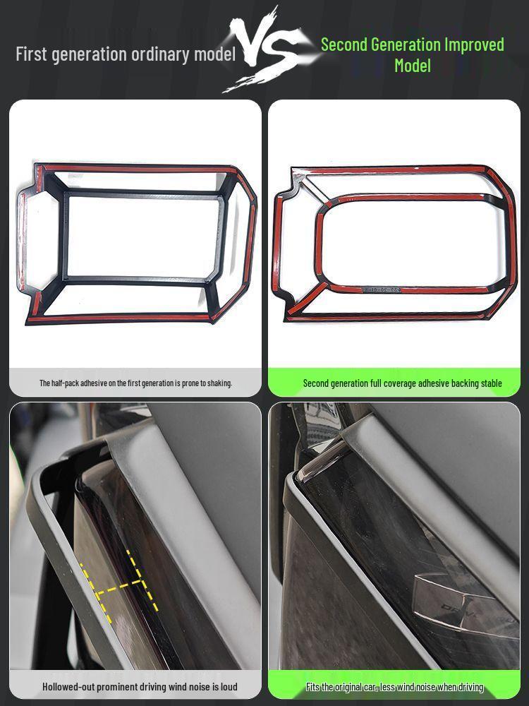 Jetour Traveller ShanHai T2 Headlight & Taillight Covers: Daytime Running Light Decorative Frames & Modified Accessories