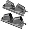 Universal Dual Gauge Pod Mount Holder for Cars Trucks Boats - Heavy Duty ABS Plastic Pillar Bracket - Fits 52mm/2" Racing Meters Sport Dash