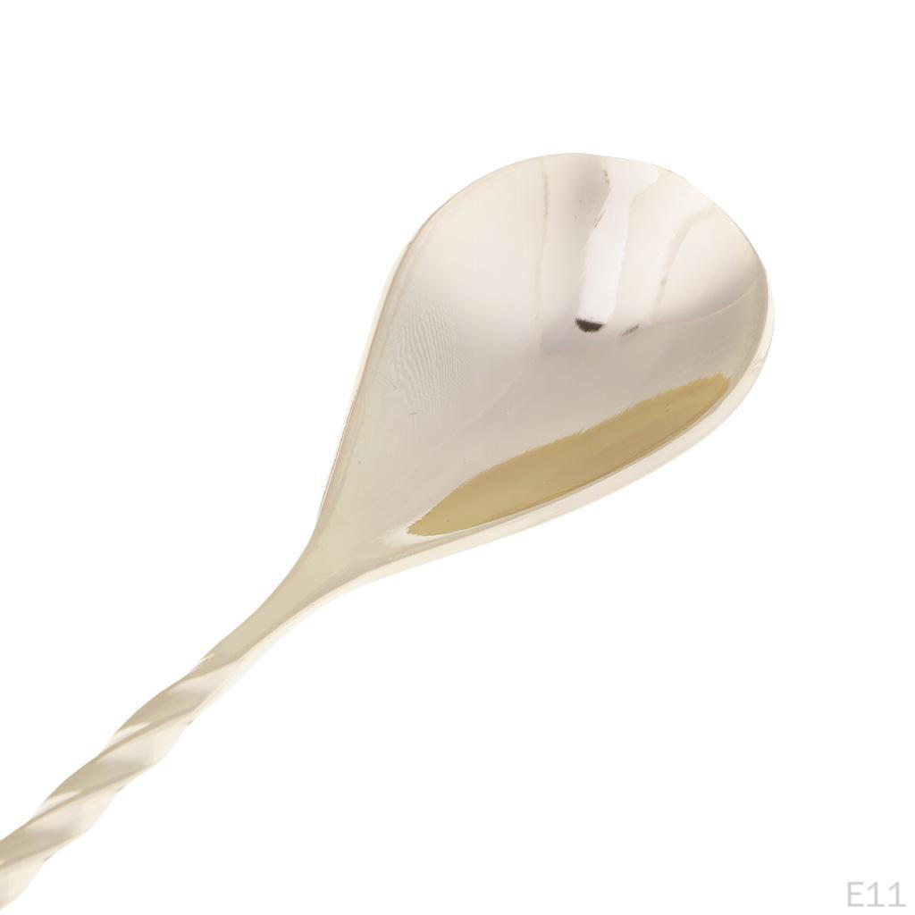1 Piece Mixing Spoon Stainless Steel Cocktail Muddler Coffee Teaspoon ,