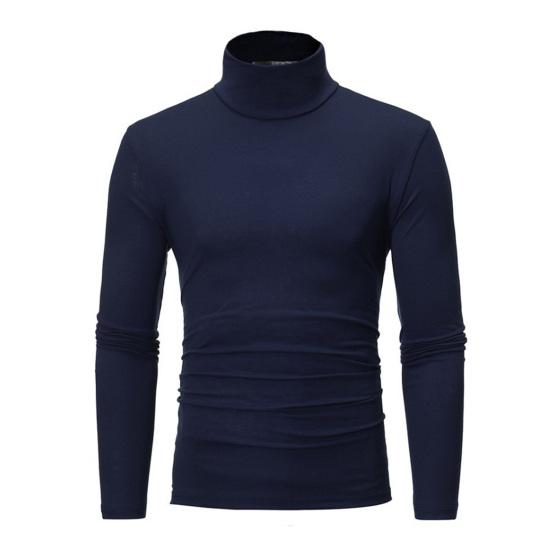 Herren Rollkragenpullover, Langarm-Unterhemd, Slim Fit, lässiges Baselayer-Shirt für Arbeit, Büro, Freizeit