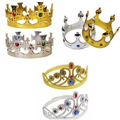Fashion Jewelry King Costume Accessory Round Tiaras Gold Crown Toy Princess's Crowns Men's Crown
