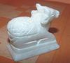 TreegoArt White Marble Statue Nandi Idol Small Sculpture Figurine Showpiece Item for Home Decor - Pack of 1