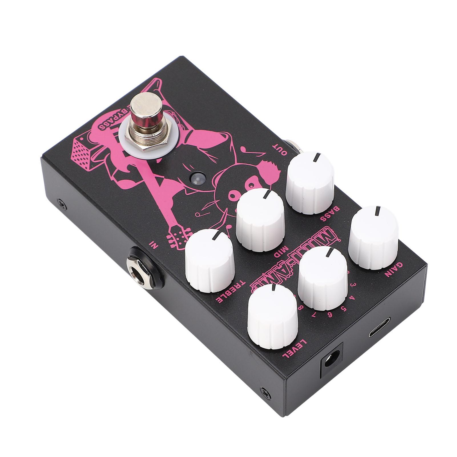 

Педаль для электрогитары 3-полосный регулируемый 9 музыкальных эффектов Электрогитарный эффектор для выступлений