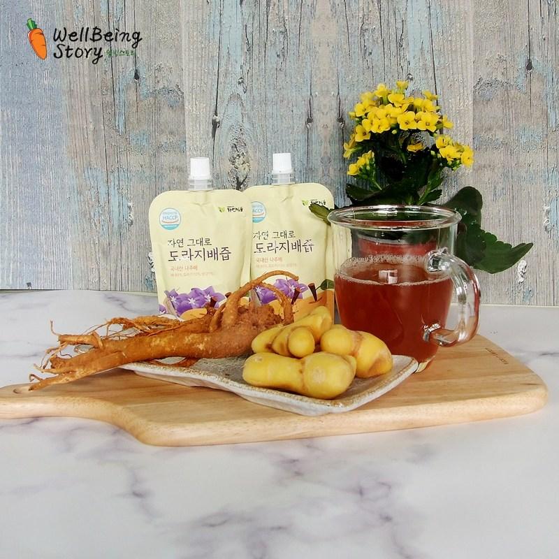 Naturally Made Bellflower Pear Juice, Easy for Children To Consume and Delicious, 100ml, 20 Pieces