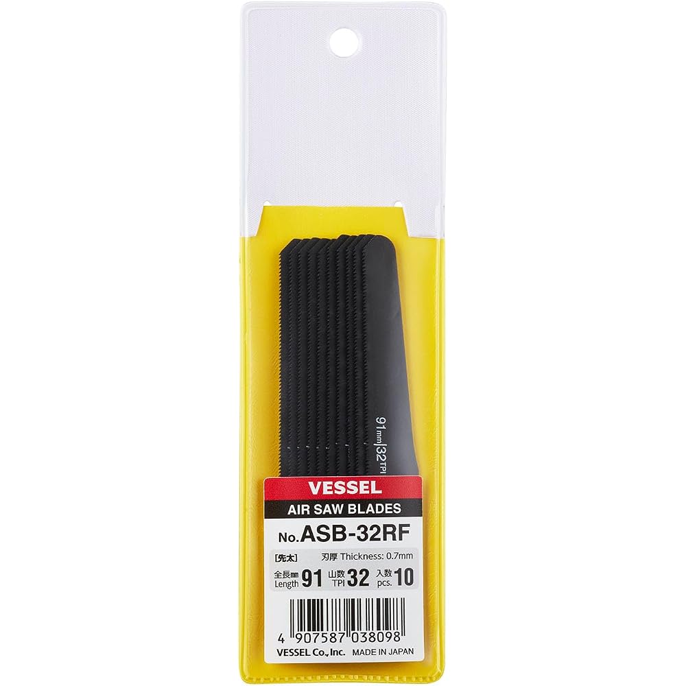 VESSEL (VESSEL) ASB-32RF Air Saw Blade, Tip Replacement Blade, 32 Pillars, Set of 10