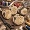 Magnetic Feature Wooden Magnetic Needle Box Magnetic Needle Holder  Home Organization