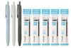 Jetstream Lite Touch Ink SXNLS07 Ballpoint Set of 3 with 5 Black Refills 0.7mm Oil-Based Pen,