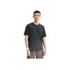Li-Ning Gradient Quick-Dry Antibacterial Short-Sleeve T-Shirt Men Tops Black Charcoal-Gray ATST563-1