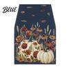 Kitchen Table Runner Print Seasonal Inch Pumpkin Runner 13x72 for Fall Maple Leaf Autumn Festive