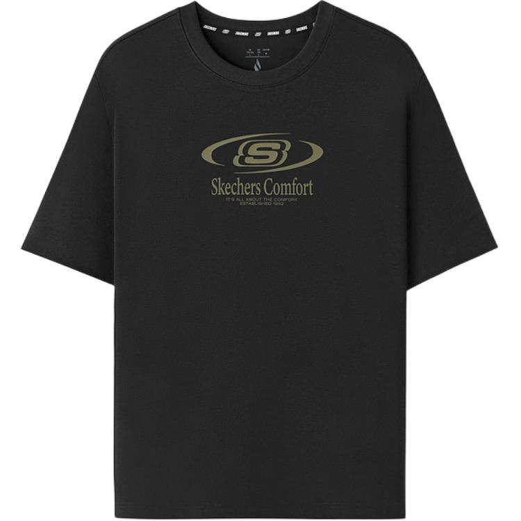 Skechers Knitted Breathable Round Neck Pullover Short Sleeve T-Shirt Unisex tops L226U007-0018 XS