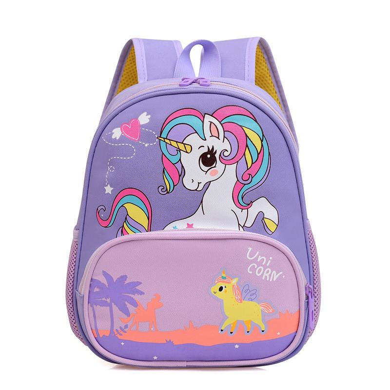 Adorable Cartoon Kindergarten Backpack For Girls With Breathable Oxford Fabric