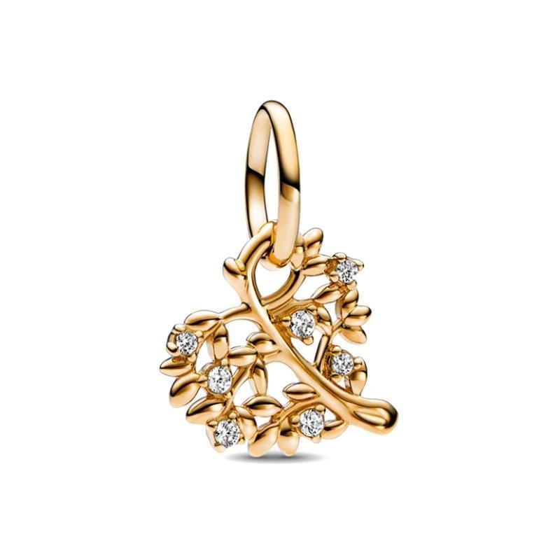 Fine Copper And Rose Gold Plated Sun Crown Pendat Fit Original Bracelet Trinket Necklace Jewelry Sunflower Charms