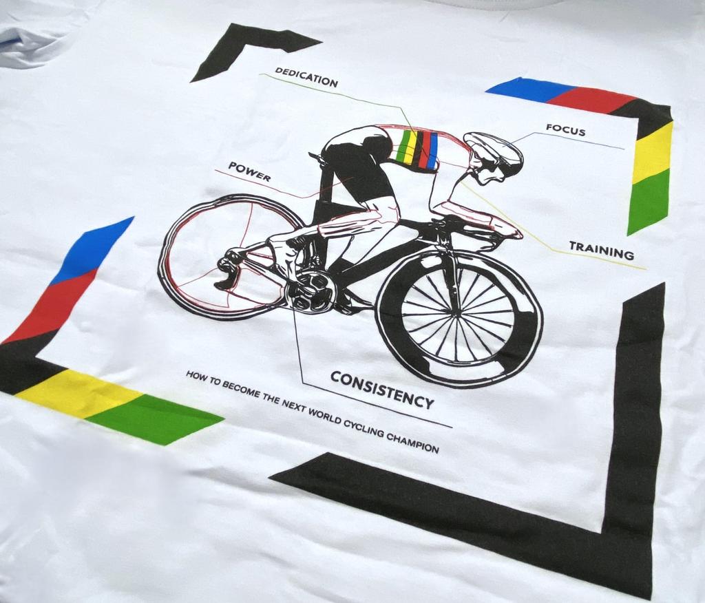 Santini UCI Official Road Race CORE T-SHIRT White