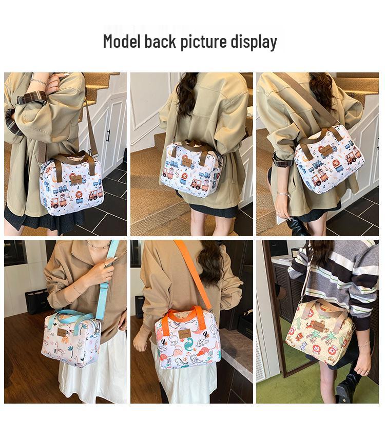 Mama & Baby Niedliche Cartoon Ausflug Handtasche - 2025 Neu Einzelne Schulter Crossbody & Lunchtasche