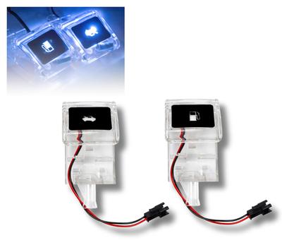 Niebieska Luminescencyjna Uniwersalna Dźwignia Klapki Wlewu Paliwa, Dźwignia Maski, Światło LED, Toyota Hiace 200