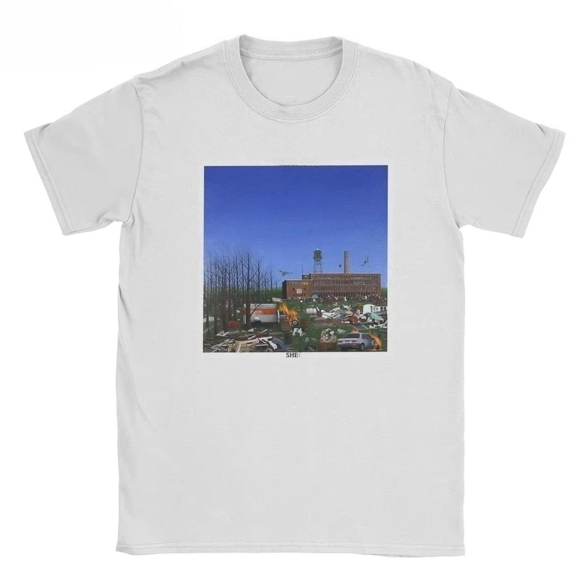 

2025 Нова Базова Бавовняна Унісекс Футболка Модний Принт М яка Дихаюча З Круглим Вирізом Модні Чоловічі та Жіночі Футболки Одна Штука 4XL