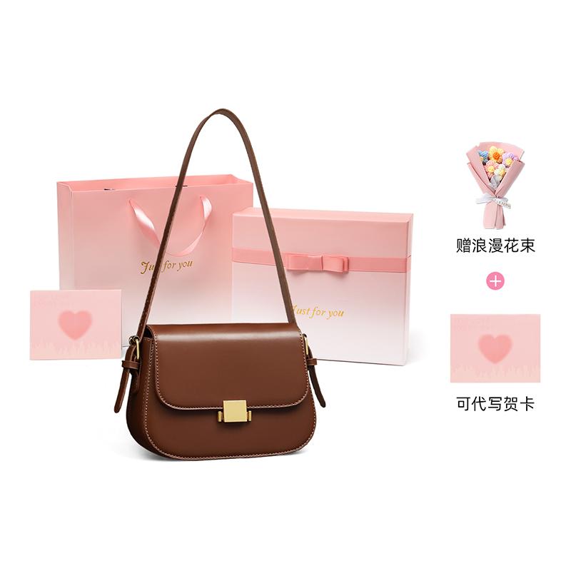 VINEY Cow Leather Crossbody Bag, Shoulder Bag Small Women's Multicolor 5946