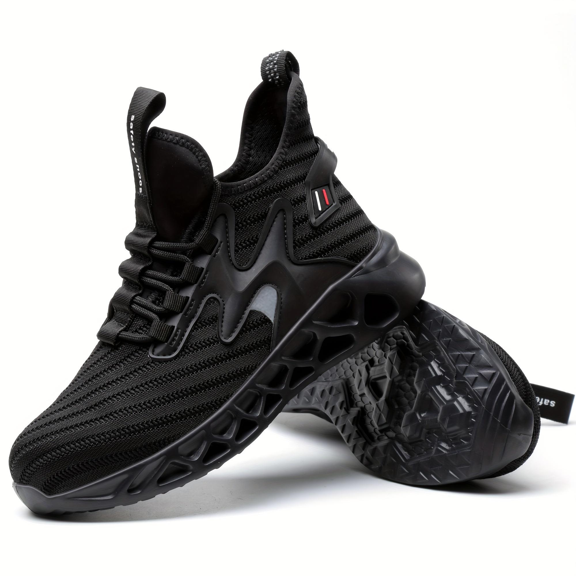 

Чоловіче захисне взуття зі сталевим носком, стійке до проколів робоче взуття, промислове та будівельне взуття 39 чорний