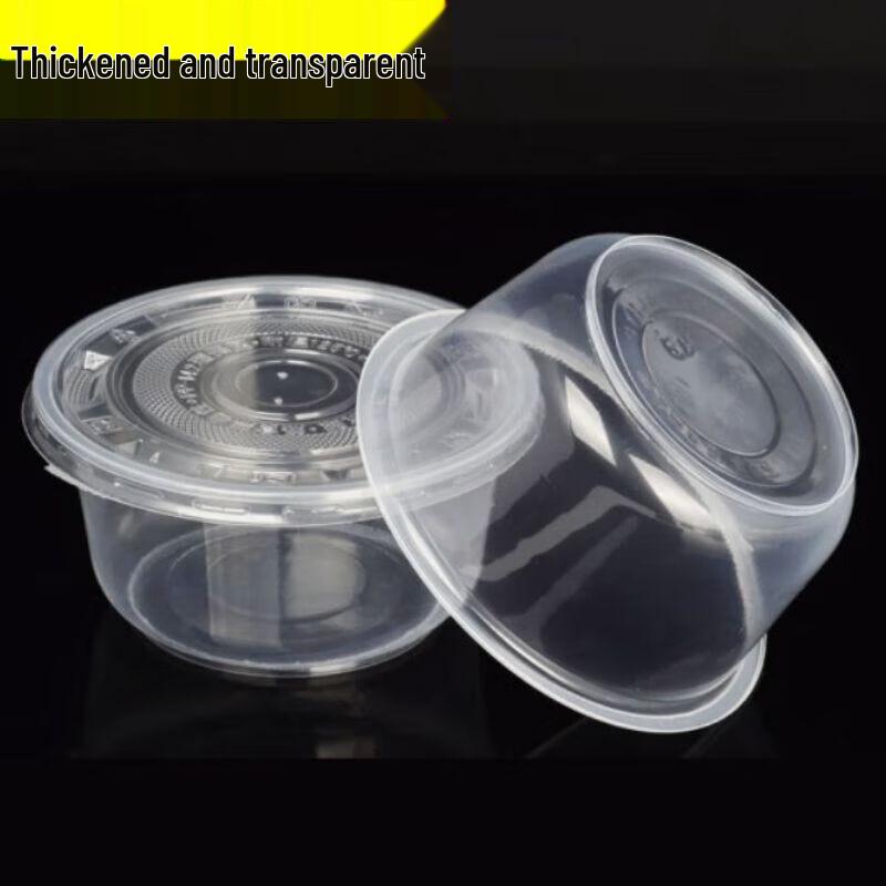 Minnai Disposable Round Clear Plastic Bowls
