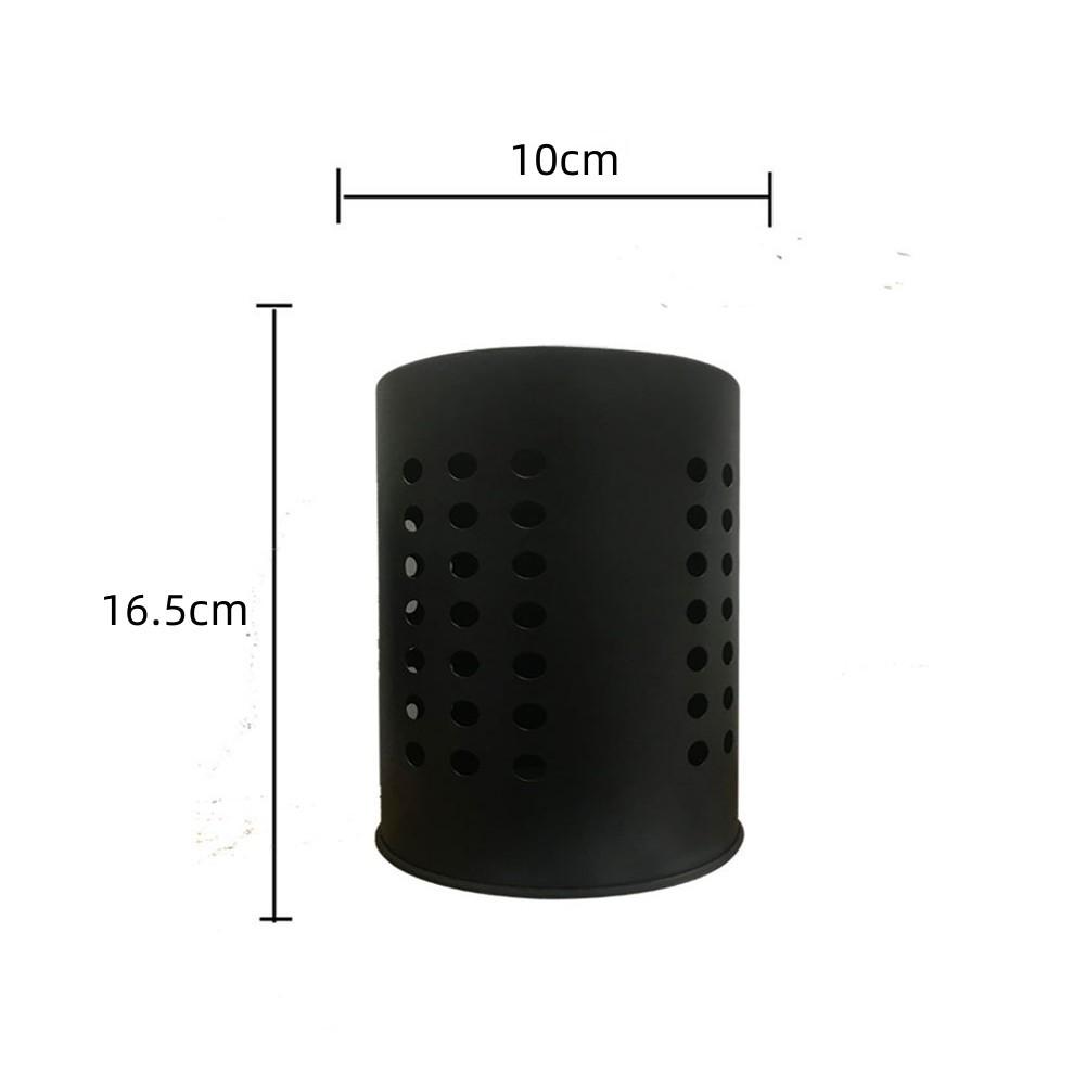 Изящный держатель для столовых приборов из нержавеющей стали с эффективной системой дренажа Black Small