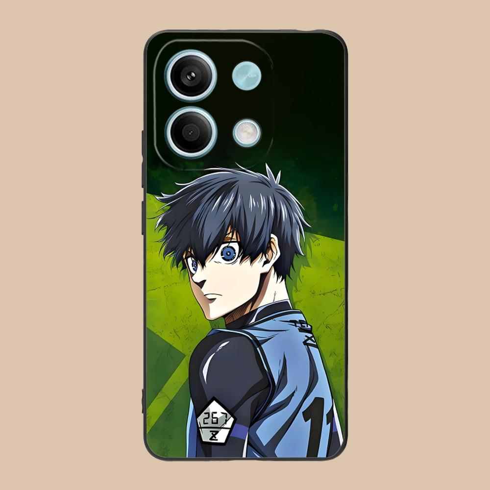 Blue Lock Isagi Yoichi Matte TPU Mobile Phone Case for Xiaomi 15 14 13 12 Mi 11 T Ultra Lite Pro S X 5G Colorful Printing Cover