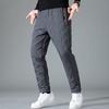 Zima Podzim Muži Sportovní kalhoty Volný Elastický pas Silný plyš Vodotěsné Polstrované Kapsy Volné Rovné Jednobarevné Kalhoty na cvičení