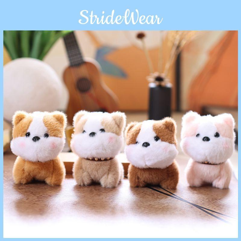 Toy Cute Puppy Keychain Animal Plush Super Soft Backpack Pendant For Teens