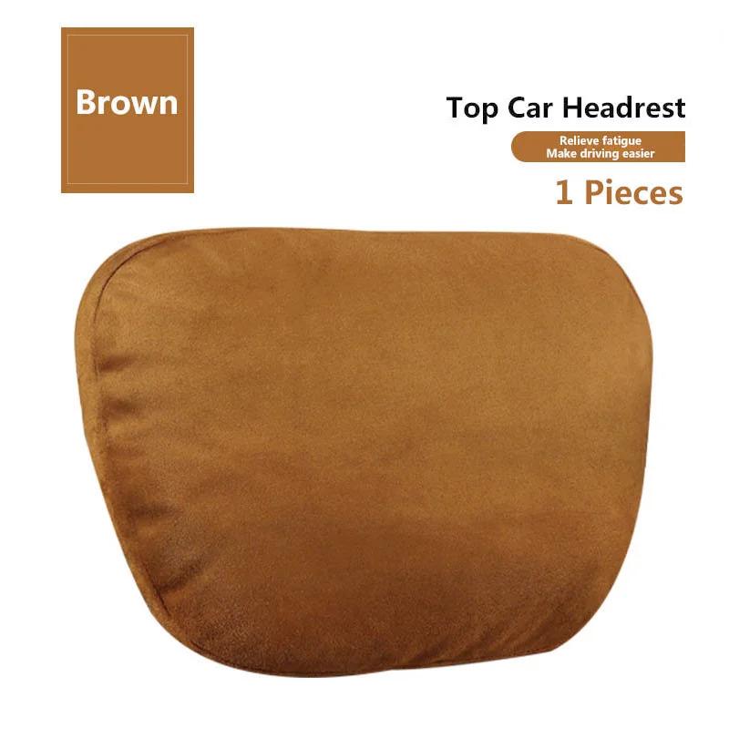 Universal Car Headrest Pillow Neck Cushion Woman Car Neck Pillows Man Waist Pillow Bolster Solid Color Car Neck Headrest