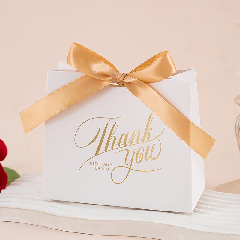 2025 European Style Wedding Candy Handbag Box - Elegant and Fresh Design