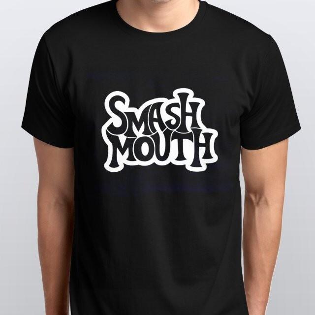 SMASH MOUTH T-SHIRT All sizes colours Black, White L