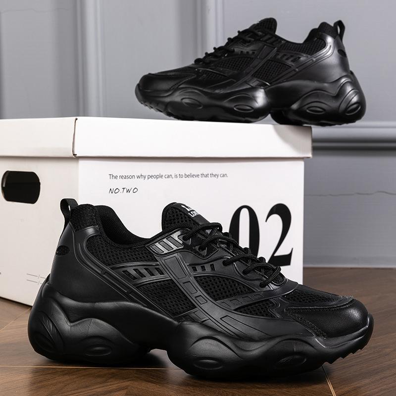Cross-border Spring and Autumn New Couple Dad Shoes Women's Platform Sports Heightening Running Casual Shoes