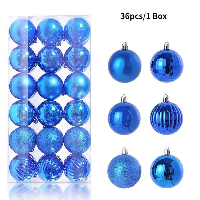 4CM Christmas Decoration Christmas Balls Hanging Xmas Tree Pendant for Home Party Decor 2025 New Year Navidad Gifts Ornaments