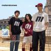 M-TEEN Unisex Schweres Baumwoll-T-Shirt mit Buchstabenaufdruck, kurzärmelig