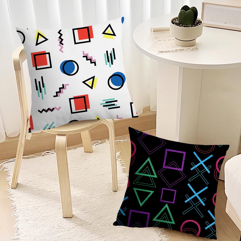 Style Soft Comfortable Anime Gamer Pillow Case for Sofa Living Room Game Home Office Fan Decor Design Square Protective Covers