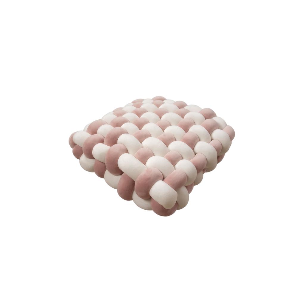 Handwoven Nordic Style Cushion Soft Plush Knitted Pillow Decorative Seat Pad for Home Office Sofa Chair Use