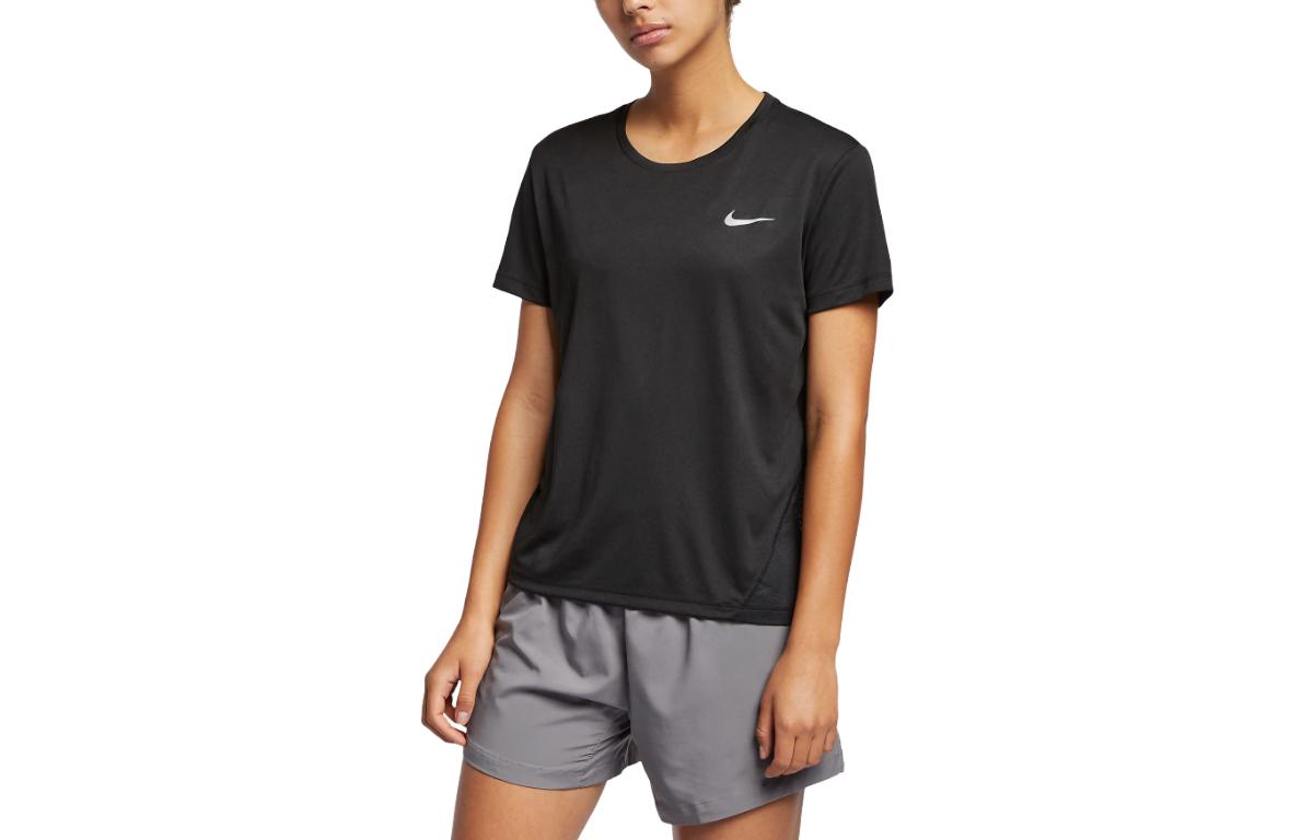 

Nike Drop Shoulder Sleeve T Shirt Women s Black AJ8121-010 L