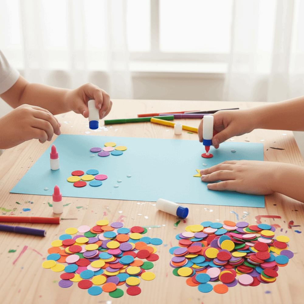 500pcs Round Shape Pre Cut Felt Circles Non-Woven Fabric Felt Applique Circles DIY Projects