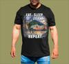 EAT SLEEP FISH T-SHIRT