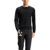 Fila Fitness Round Neck Pullover Long Sleeve Sweatshirt Men Sweatshirt Deep-Black A11M441206F-BK