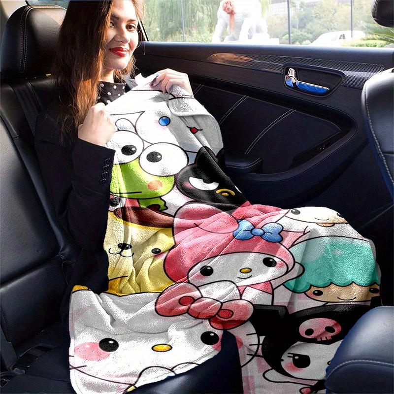 1pc. Cute Cartoon Characters Plush Blanket - Perfect for Home, Office, Outdoor Use, Gift Idea, Suitable for Al